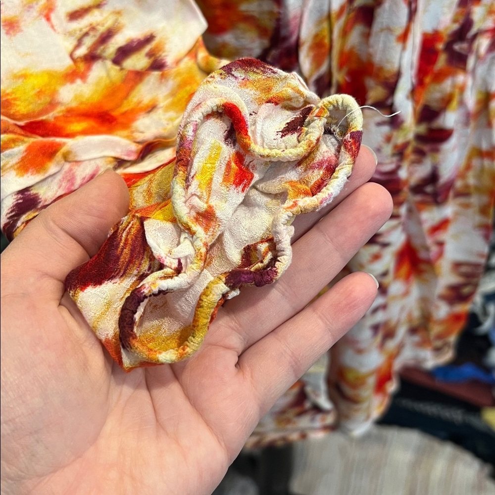 #157. 🪷 colorful blouse. Terra & Sky. 1x - Picture 6 of 7